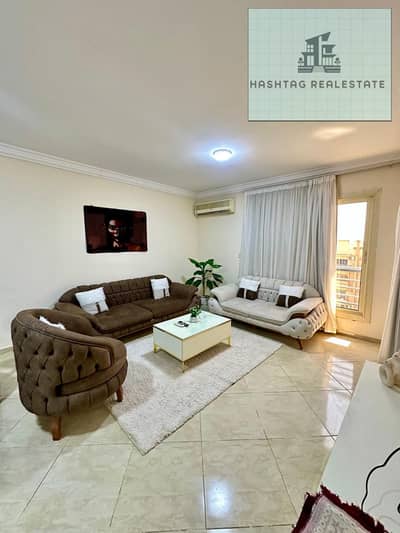 Enjoy a distinguished hotel stay in Sheikh Zayed for rent: an apartment in Compound Dar Masr, District 12, furnished with hotel-like decor, fifth floor, with an elevator, 3 rooms, one master.