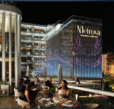 42m² retail unit for sale at Metrofa Business Complex, NAC MU23, directly on Al-Amal Axis. 2.5% down payment, installments up to 12 years.