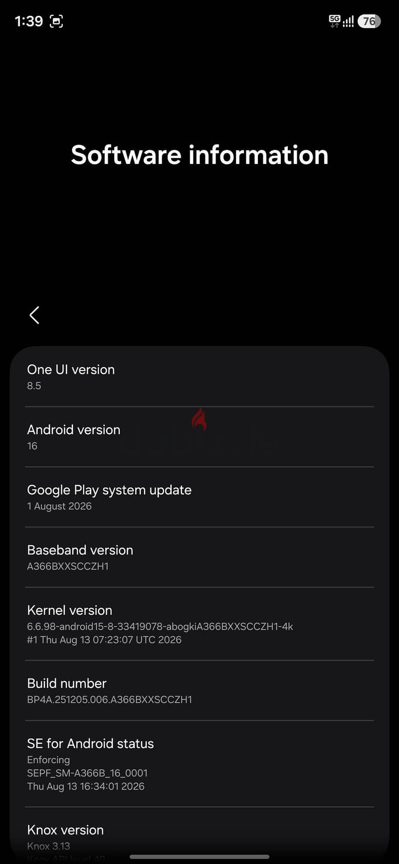 Samsung A36 1