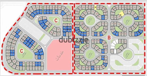 للبيع ارض540م  فلات في التوسعات الشرقيه خلف دريم لاند وبجوار بالم هيلز 6اكتوبرNext to Mountain View 6th of October and Palm Hills 6th of October.