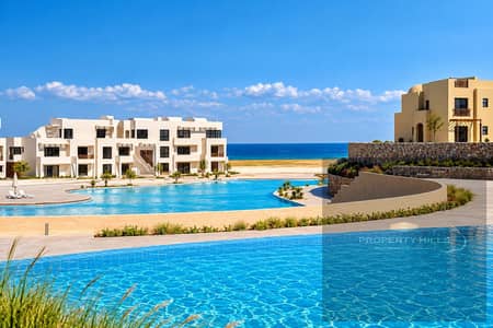 0% Down Payment Chalet for Sale 3Bed 131sqm Steps from the Sea with Lagoon View Ready To Move in Makadi Heights by Orascom Up to 7-Year Installments