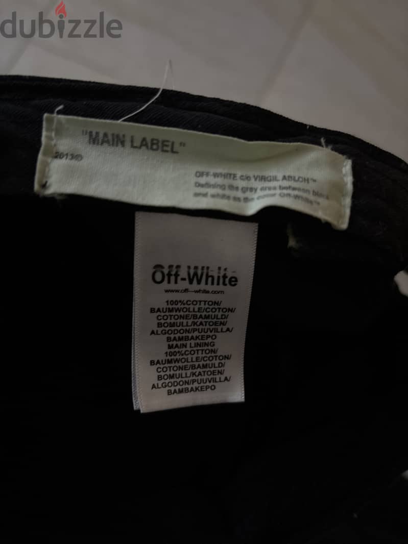OFF WHITE ORIGINAL HAT 1