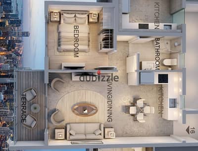 67m² apartment for sale in Madinaty's "Noor" district; ready for handover next month. An exceptional opportunity and a rare find in the current market