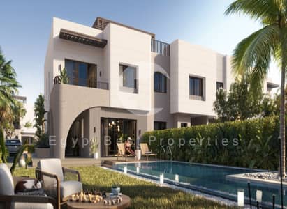 VILLA FOR SALE WITH ONLY A 5% DTP IN PRIME LOCATION WITH OPEN VIEW, BY ORASCOM, AT THE BEST PRICE IN O WEST.
