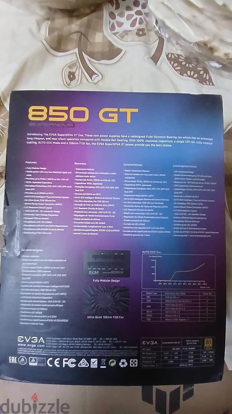 EVGA Supernova GT850 +80 Gold 1