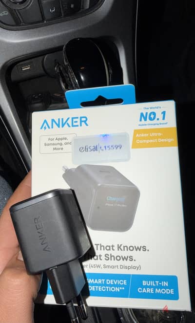 شاحن anker ٤٥ وات جديد للبيع في الاسكندريه