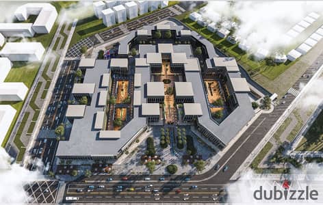 محل للبيع 34م ارضي علي االبلازا في مول مجان Majan حدائق اكتوبر ع طريق زويل مباشره في October Gardens