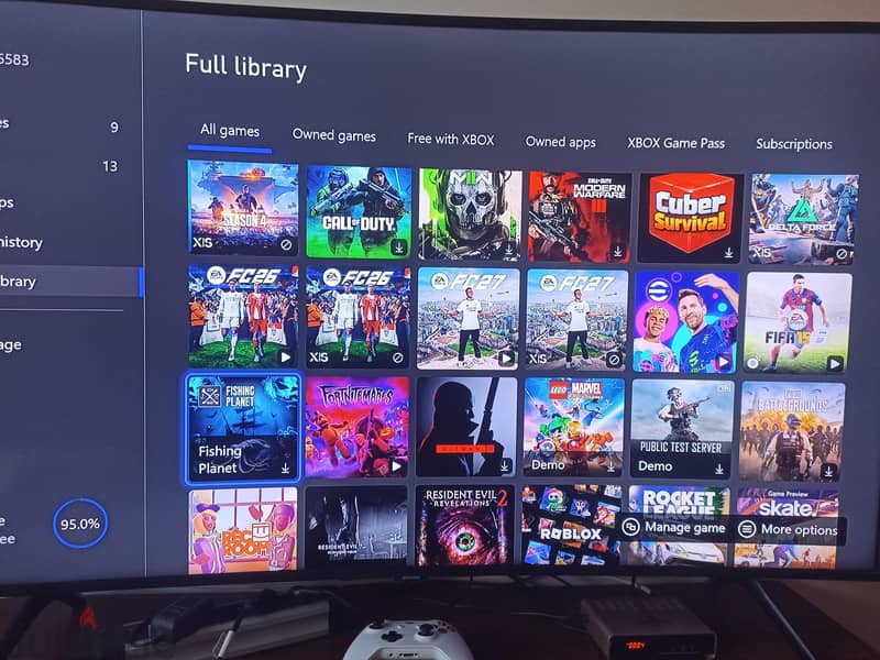 Xbox one 500GB 27 game 2