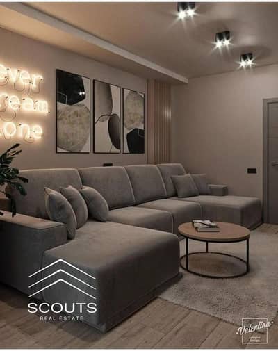 شقه 3 غرف متشطبة بالكامل للبيع في كمبوند المقصد Al Maqsad New Capital City فيو علي الجاردن و clubhouse R3 العاصمة الادارية