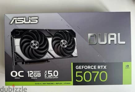كارت شاشة ASUS Dual RTX 5070/ 12GB - جديد كسر الزيرو متبرشم