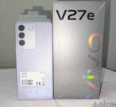 Vivo V27e رام ٨ أساسي ومساحة ٢٥٦جيجا كسر زيرو بدون صيانة نهائي