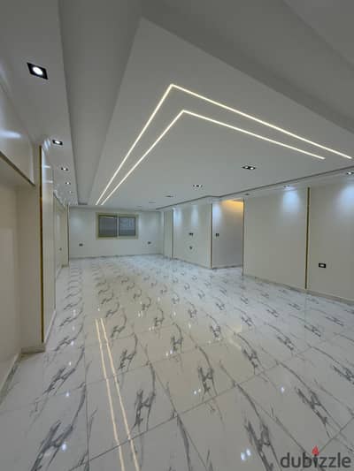 Brand new apartment for rent in Al Maryoutiya Haram area Hotel-style tower, ultra modern finish