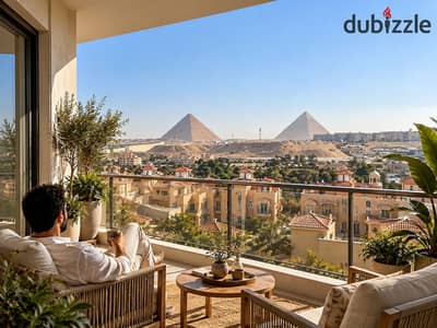 2-Bedroom Apartment for Sale with Pyramids & Grand Egyptian Museum View | Dollar Investment  Hotel Services