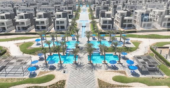 استلام فوري متشطب شاليه في لافيستا راي- la vista ray دور تاني برووف 125م pool view بمقدم وقسط مرن