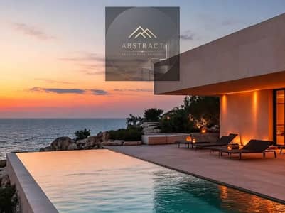 Villa for sale with an amazing view, first row on the beach, fully finished high-end and fully furnished in Marina 5, Marina on Al-San Al-Wuzara Stree