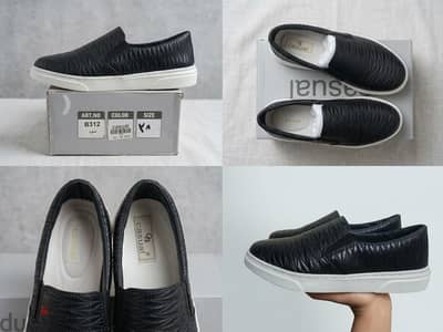 casual black shoes