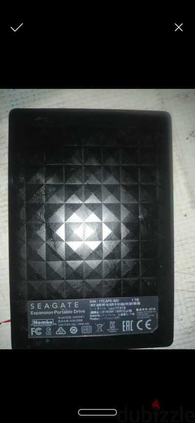 سيجيت Expansion 2TB Portable External Hard Drive أسود USB 3.0