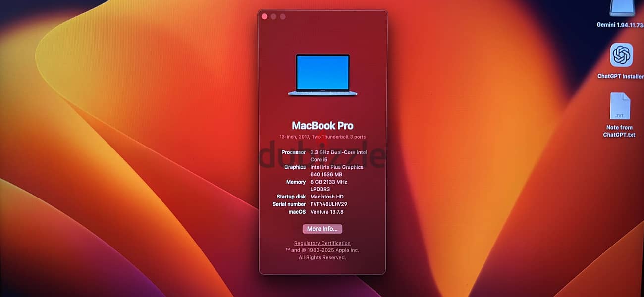 Macbook Pro 2017 2