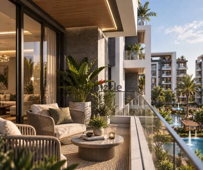 With a down payment of 200 thousand, an apartment of 111m (two bedrooms) with a special discount in the Eksoor Compound, in installments over 6 years, and live between Zewail Road and the Oases.