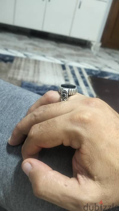خاتم فضة رجالي