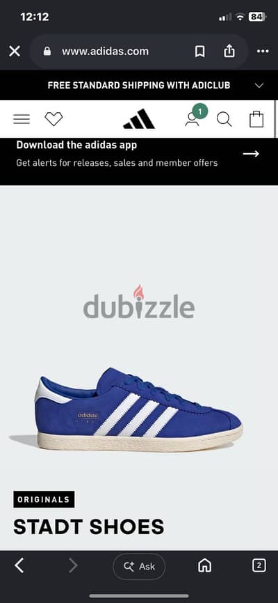 Adidas original stadt blue 42