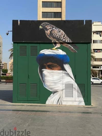رسم جدارى على محول كهرباء