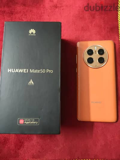 هواوى ميت 50 برو معاه الكرتونة وشاحن سامسونج 45 واتHuawei Mate 50 Pro