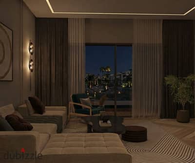 Bedroom apartment with a private garden for sale in ONE7 Residence in Hurghada – area 122 square meters