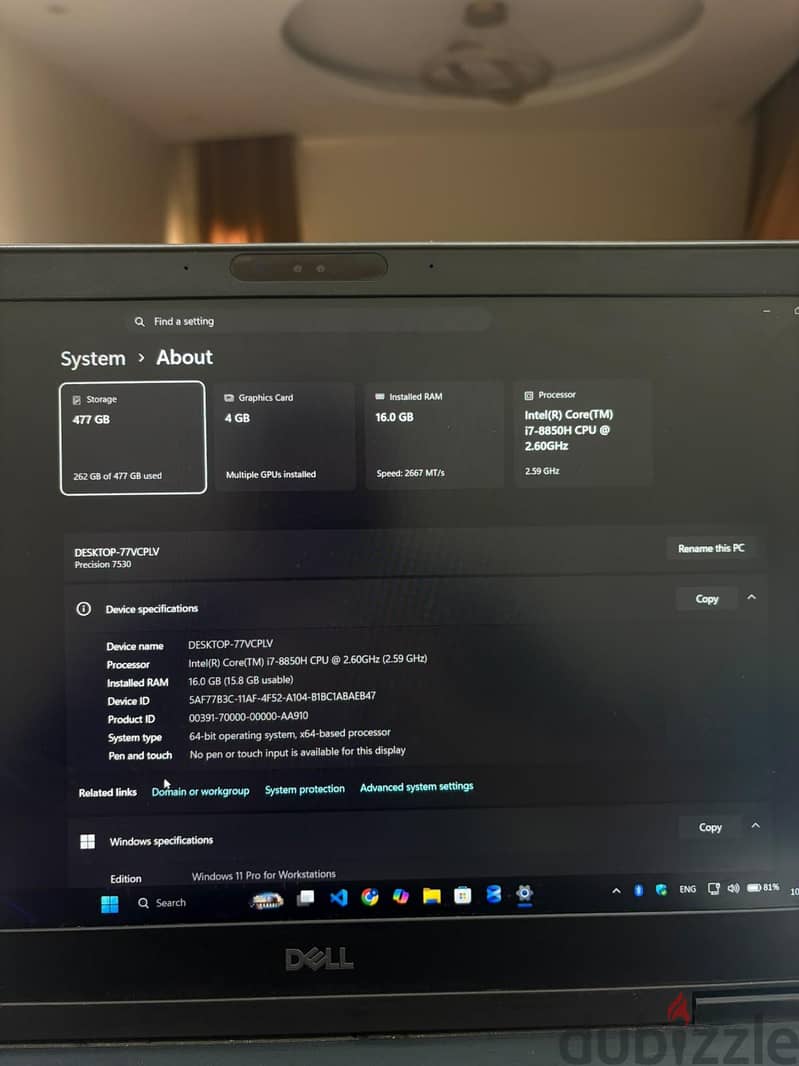 dell precision 7530 8