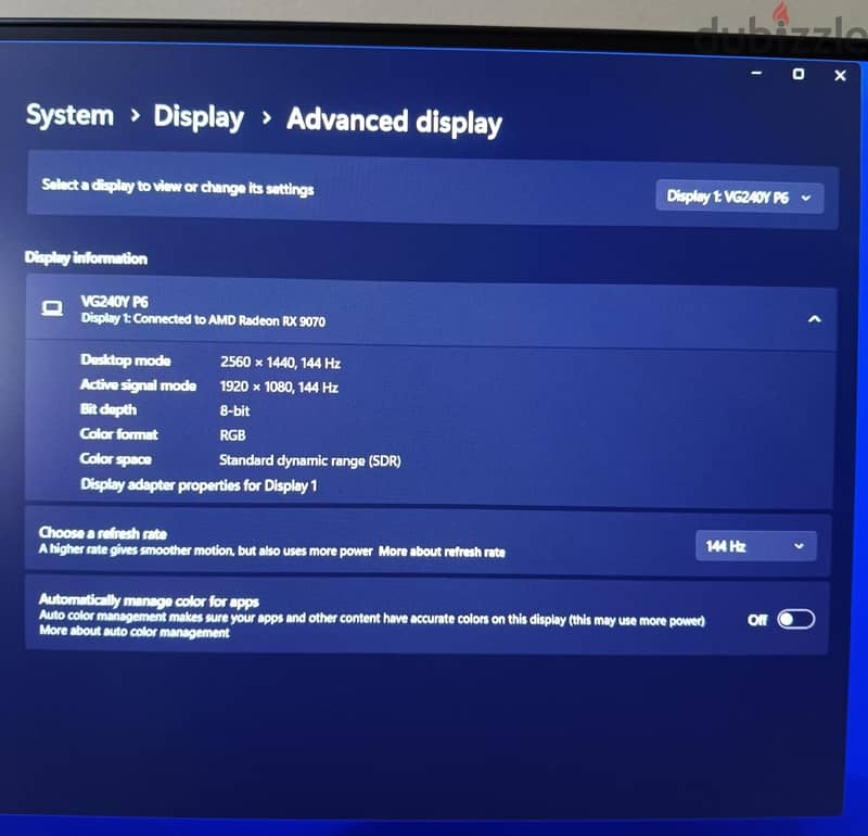 Acer Nitro 24" 144Hz IPS 1