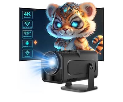 بروجكتور 4k بسلك او واي فاي استخدام مرتين فقط مع ستارةلم تستخدم ولامرة