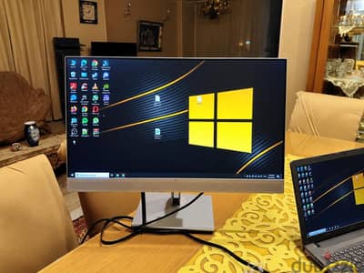 شاشه  HP ٢٧ بوصه بسماعات و كاميرا و مايك مدمجين