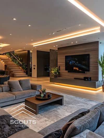 Ready to Move Corner Villa for Sale in La Vista City Fully Finished High-End with Garden & Roof Open Views of Landscape & Pools Minutes from Services