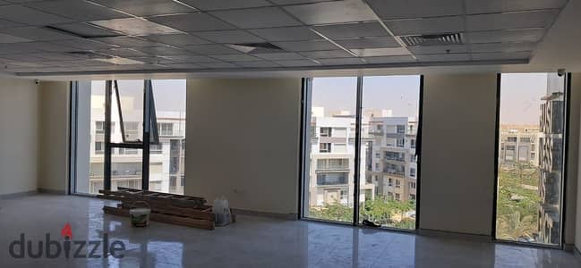 Fully finished office with ACs. for rent in Hyde park Compound , New Cairo