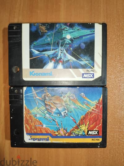 أشرطة صخر أصلية نوادر MSX - لعبة Nemesis و Super Cobra لجامعي الألعاب