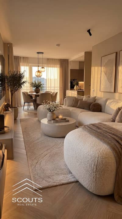Last Ready-to-Move 158m Apartment for Sale in Mountain View New Cairo Facing Rehab Gate 1 with Double View Landscape & Water Features North Facing