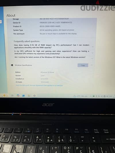 Laptop Acer للبيع | مستعمل بحالة جيدة وبسعر مناسب