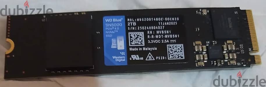 M. 2 NVE 2T WD BLUE SN5000 NVME 2T Gen4 Health : 100%