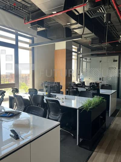 Administrative office for rent 124m air-conditioned in district 5 - Fifth Settlement