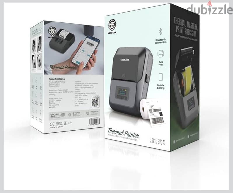 Thermal Printer Green Liow 2