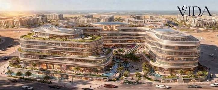 40m² ground-floor shop for sale in Lvl Mall, featuring a frontage on Al-Mustaqbal Street in the heart of Sheikh Zayed, with a 10-year installment