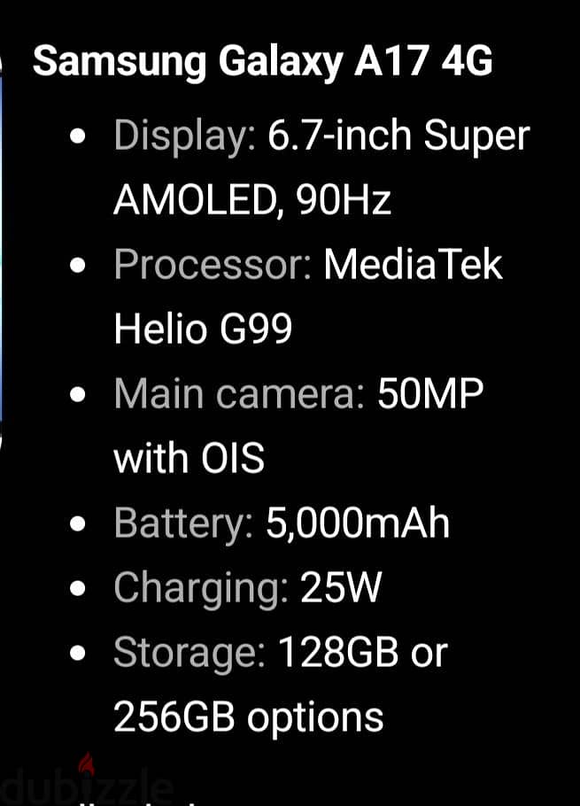 Samsung A17 4G 5