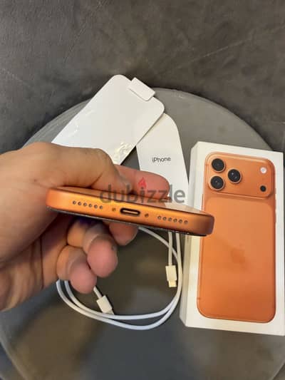 iPhone 17 ProMax 256g b100% مدفوع الضريبه بدون خربوش ووتر بروف