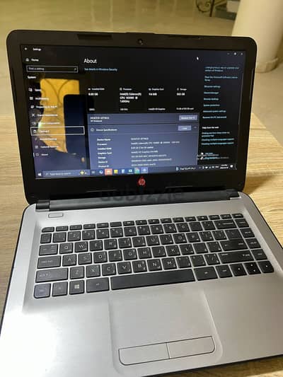 لابتوب HP 14 كور i5 الجيل الخامس رام 8GB هارد 1TB مع الشاحن الاصلي