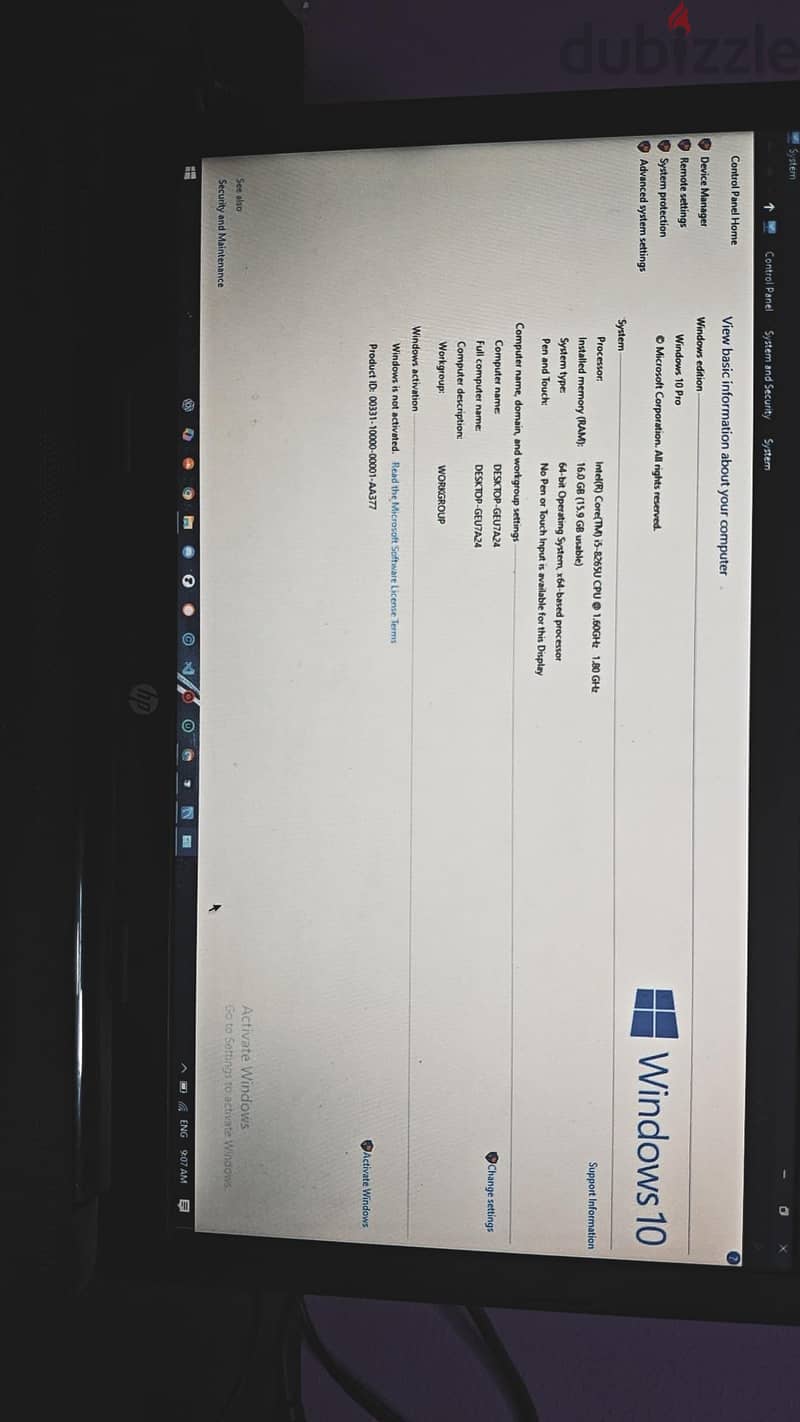 HP laptop 4