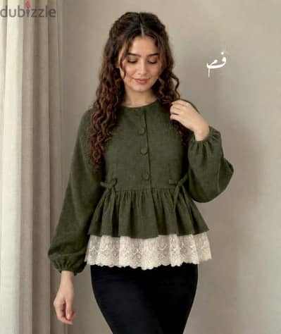 بلوزه قطيفه مضلع