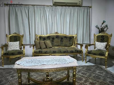 ركنه زان كلاسيك+طرابيزه رخام