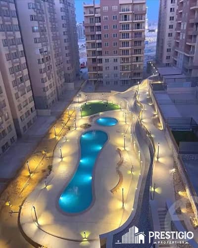 Apartment for Sale 188 sqm on the 9th Floor Overlooking Lake & Landscape in Tijan 2 Compound - Zahraa Maadi | North-Facing Unoverlooked View + Parking