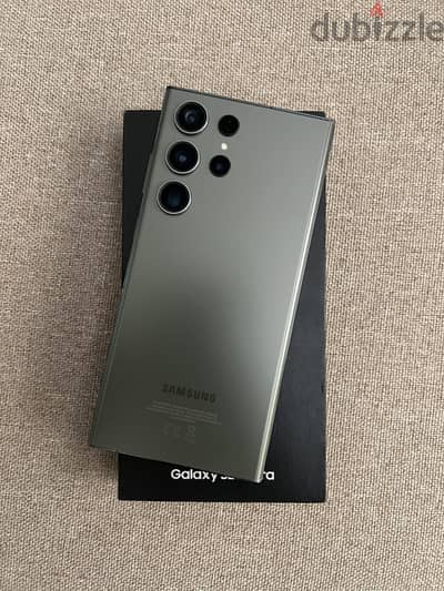 S23 Ultra Dual Sim 256GB 12GB Ram Green كسر زيرو بالعلبة كالجديد