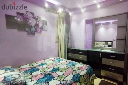 150m furnished compound Tabarak 3 rooms and reception 2  floor 4 first residence